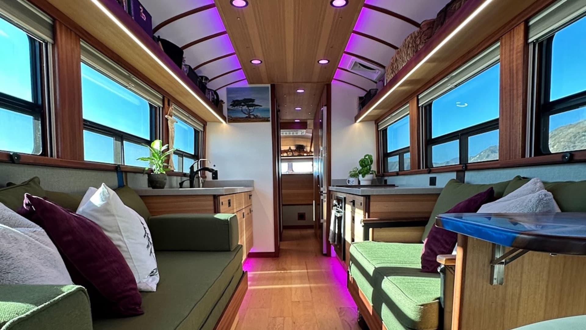 Bus interior